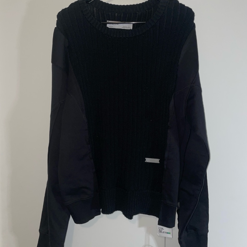 C2H4 Black Knit Sweater “space Yacht Club”. Sold Out Everywhere Size Medium